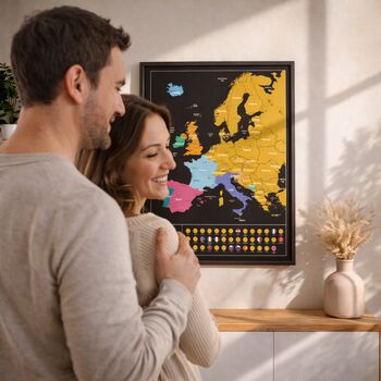 Europe Scratch Off Map With Country Flags Travel Gifts, 9 of 10