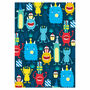 Personalised Monster Pattern Thank You Cards, thumbnail 3 of 4