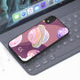 iPhone Case Pink Space Solar System Planets, thumbnail 2 of 2