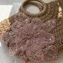 Ada Flower Straw Basket Bag, thumbnail 4 of 4