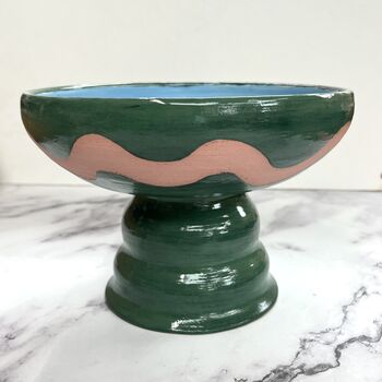 Handmade Pedestal Bowl, 2 of 3