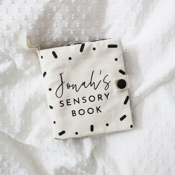 Personalised Baby Sensory Soft Book, 3 of 7