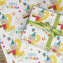 Kids 2nd Birthday Wrapping Paper Roll Bear, thumbnail 2 of 3
