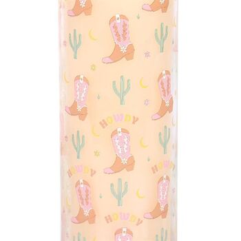 Howdy Cowboy Boot Print Tube Candle, 2 of 2