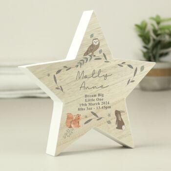 Personalised Woodland Animal Star Ornament, 4 of 4