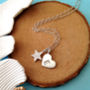 Initial Heart And Star Necklace, thumbnail 3 of 12