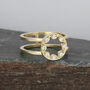 Scalloped Disc Ring, thumbnail 1 of 3