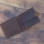 Personalised Thick Oiled Leather Wallet Rfid, thumbnail 7 of 10