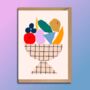 Colourful Fruit Bowl Greeting Card, thumbnail 1 of 2