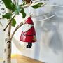 Personalised Ceramic Christmas Santa Bell Decoration, thumbnail 3 of 5