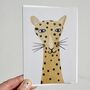 Leopard With Spots Birthday Card, thumbnail 2 of 9