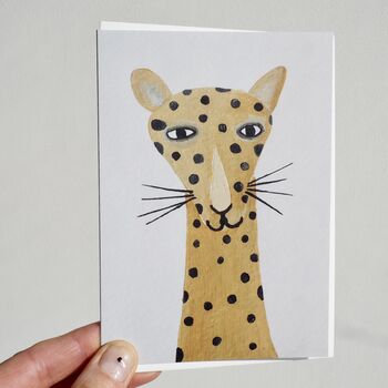 Leopard With Spots Birthday Card, 2 of 9
