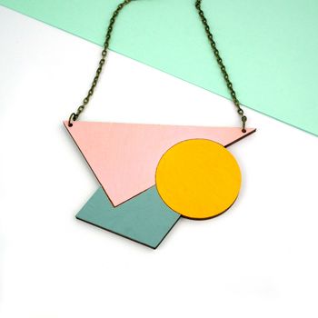Statement Geometric Necklace, 3 of 4