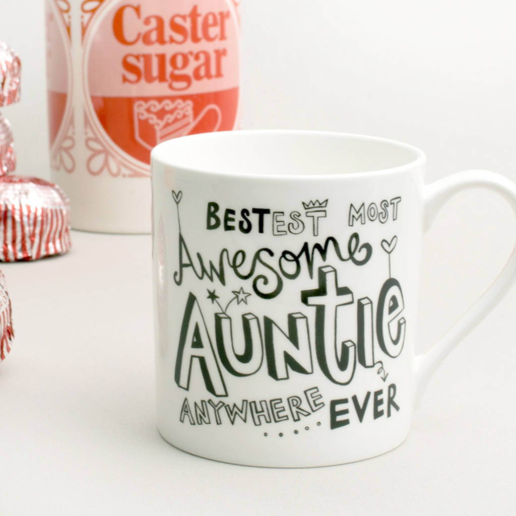 'Awesome' Auntie Bone China Mug, 1 of 5