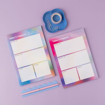 Daily Planner Notepad Blue, 4 of 4