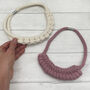 Macrame Kit, Rope Jewellery, Sky Blue, Pink And White, thumbnail 10 of 10