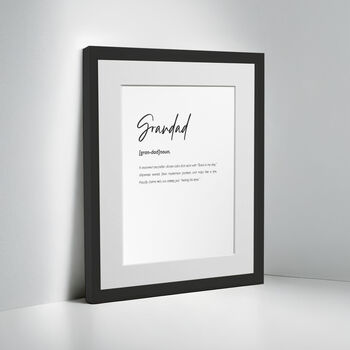 Personalised Grandad Family Keepsake Framed Print, 2 of 10
