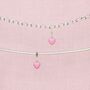 Sterling Silver Pink Enamelled Heart Charm, thumbnail 1 of 7