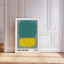 Rothko Green On Yellow Art Print, thumbnail 1 of 4