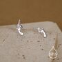 Sterling Silver Pistol Stud Earrings, thumbnail 4 of 12