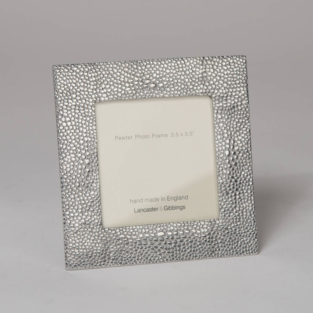 Shagreen Cast Pewter Picture Frame By Lancaster & Gibbings ...