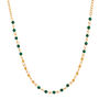 Green Beaded Chain Necklace, thumbnail 2 of 5