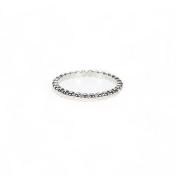 Ball Band Stacking Ring, Gold Vermeil On 925 Silver, 5 of 8
