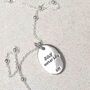 Sterling Silver July Birth Flower Necklace, thumbnail 4 of 7