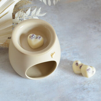 Handmade Porcelain Wax/Oil Burner With A Detachable Lid, 12 of 12