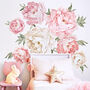 Watercolour Peonies Fabric Wall Sticker, thumbnail 3 of 5