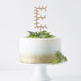 Personalised Botanical Letter Cake Topper, thumbnail 1 of 11