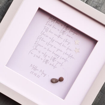 New Baby/Baptism/Naming Ceremony Pebble Art, 8 of 12