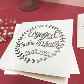 Personalised Engagement Card, 5 of 9