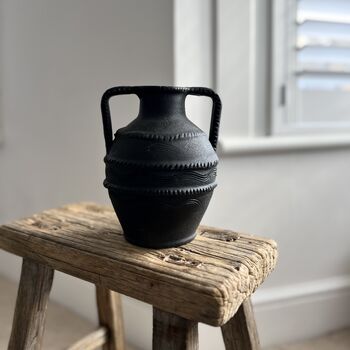 Vintage Romanian Folk Amphora Vase, 6 of 6