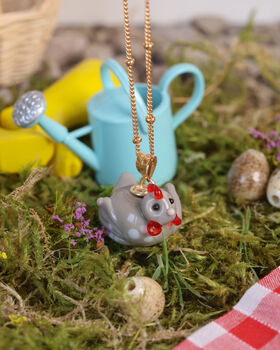 Spring Chicken Charm Necklace, 4 of 5