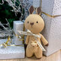 Personalised Hand Knitted Cute Kangaroo First Teddy, thumbnail 1 of 10