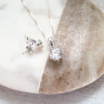 Personalised Name Cz Gift Set I Couldn't Say I Do, 2 of 3