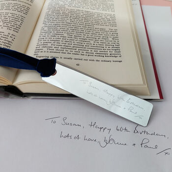 Personalised Engraved Bookmark With Ribbon, 2 of 4