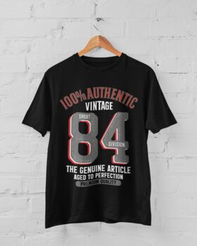 Personalised 'Authentic Vintage' Birthday Year T Shirt, 5 of 7