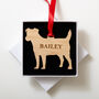 Personalised Dog Outline Christmas Tree Decoration, thumbnail 7 of 12