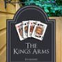 Kings Arms Personalised Pub Sign/Bar Sign/Man Cave, thumbnail 1 of 8
