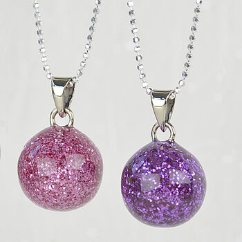 Anxiety And Stress Relief Pink Sparkly Necklaces, 2 of 4