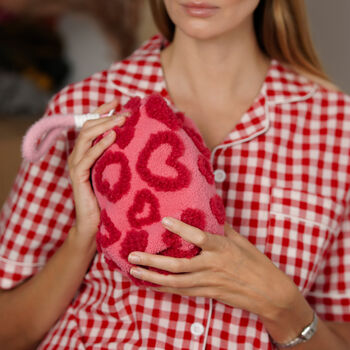 Pink And Red Heart Fluffy Makeup Bag Gift For Girlfriend, Bestie, 3 of 7