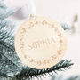 Personalised Wooden Christmas Bauble, thumbnail 2 of 3