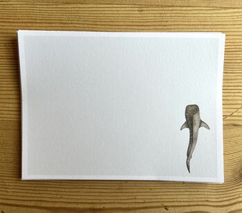 Whale Shark Note Cards With Matching Envelopes, 2 of 2