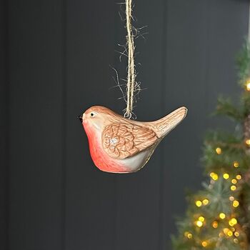 Robin Hanging Christmas Decoration, 2 of 3