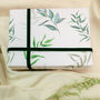 Watercolour Willow Leaf Gift Wrap, thumbnail 1 of 8