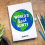 'World's Best Aunt' Personalised Notebook, thumbnail 3 of 5