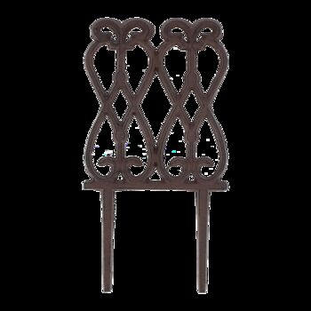 Cast Iron Garden Lawn Edging Border Brown 27.5x14cm, 5 of 5