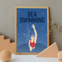 Sea Swimming Print, thumbnail 1 of 3